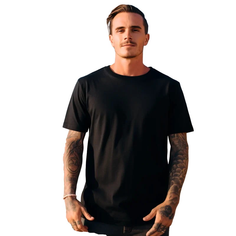 Polo Clásico Negro 100% Algodón Reactivo 20/1 Polo Clásico Negro 100% Algodón Reactivo 20/1