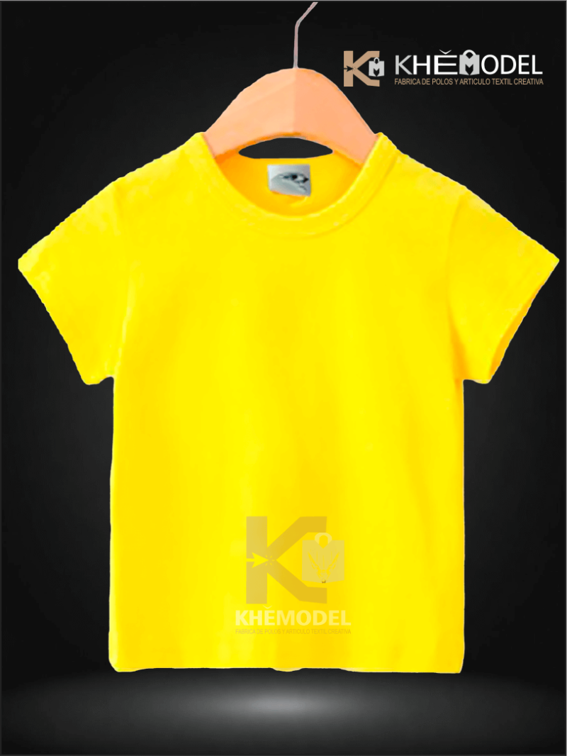 Polos Niños Amarillo Brasil 100% Algodón Reactivo Compactado