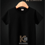 Polos Niños Negro 100% Algodón Reactivo Compactado