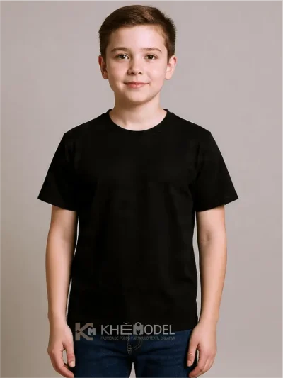 Polo Negro 100% Algodón Reactivo 20/1