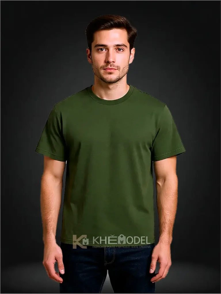 Clásico Verde Militar 100% Algodón reactivo 20/1