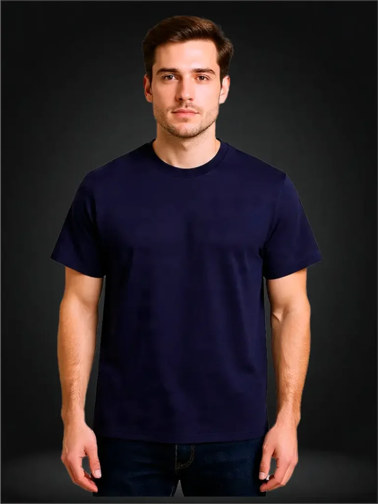Clásico Navy 100% Algodón reactivo 20/1